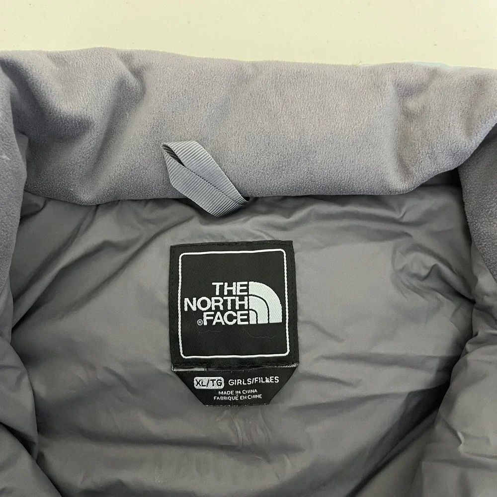 The North Face Girls XL Blue Quilted Diamond Puffer‎ Jacket Winter Coat 550